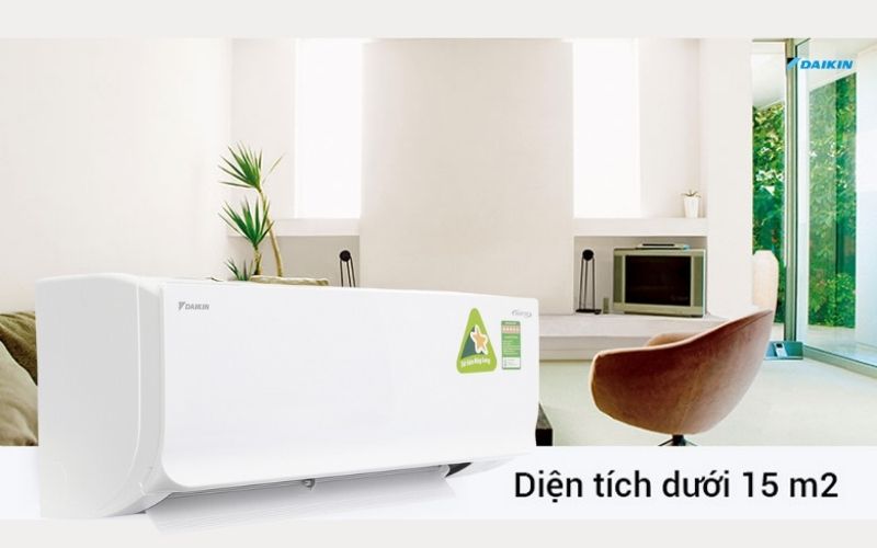 Đối với công suất điều hòa 9000 BTU nên sử dụng cho phòng có diện tích dưới 15m2
