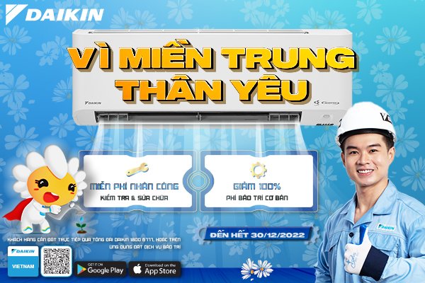 Chương trình hỗ trợ miền Trung của Công ty Daikin Vietnam