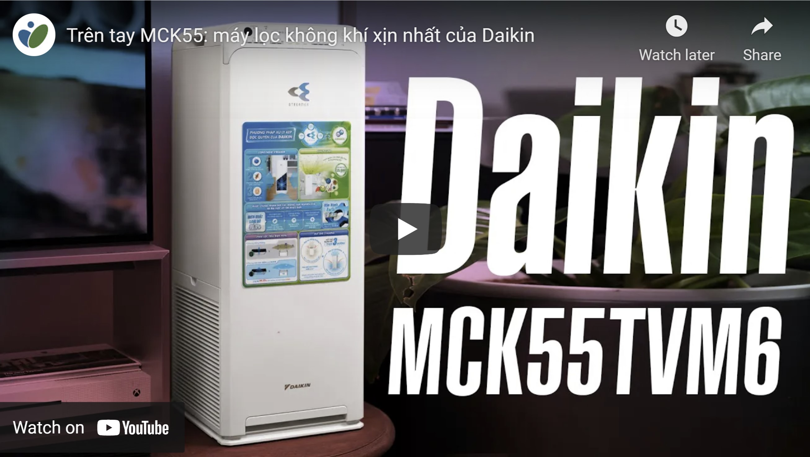 Cùng Tinh Tế review MCK55: máy lọc không khí xịn nhất của Daikin