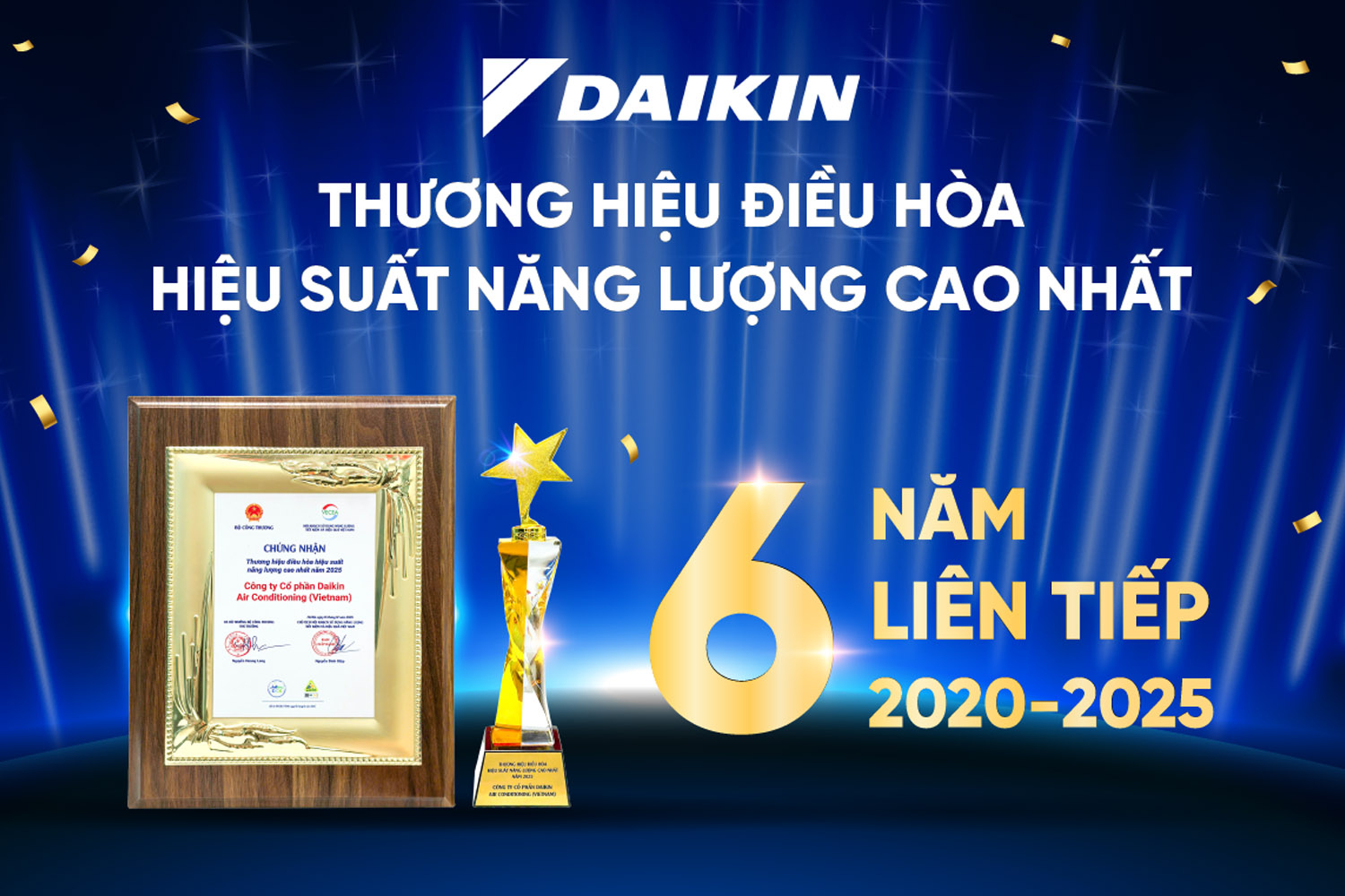 Daikin Vietnam 6 năm liên tiếp đạt giải Hiệu suất năng lượng cao nhất