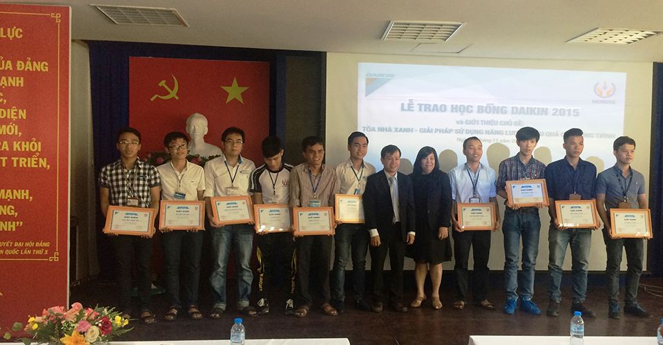 Trao Học Bổng Daikin 2015 Tại Đại Học Sư Phạm Kỹ Thuật TP.HCM