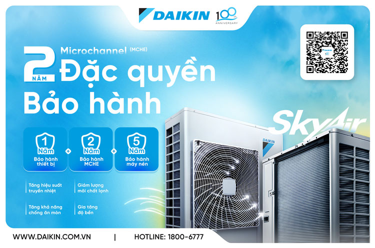 Microchannel - Đặc Quyền 2 Năm Bảo Hành