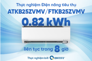 QUATEST 3 - Thực nghiệm điện năng tiêu thụ của model Inverter ATKB25ZVMV/ FTKB25ZVMV