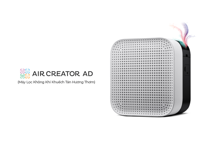 AIR CREATOR - M&aacute;y lọc kh&ocirc;ng kh&iacute; khuếch t&aacute;n hương thơm MCMH55AVM7W (Trắng) - Trắng