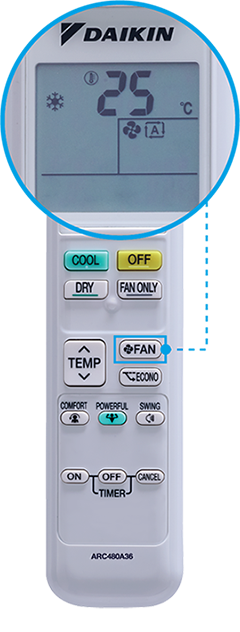 Remote điều hòa Daikin model mới.